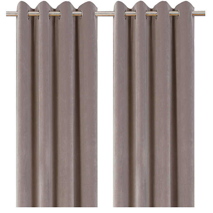 Rideau Velvet Valgreta gris clair l.140 x H.260 cm