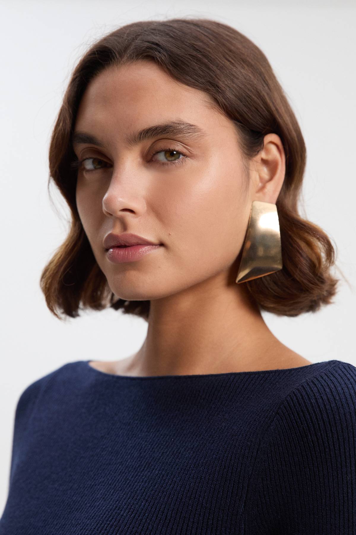 KarenMillen Robe Longue Tricotée Transparente en Mélange de Laine