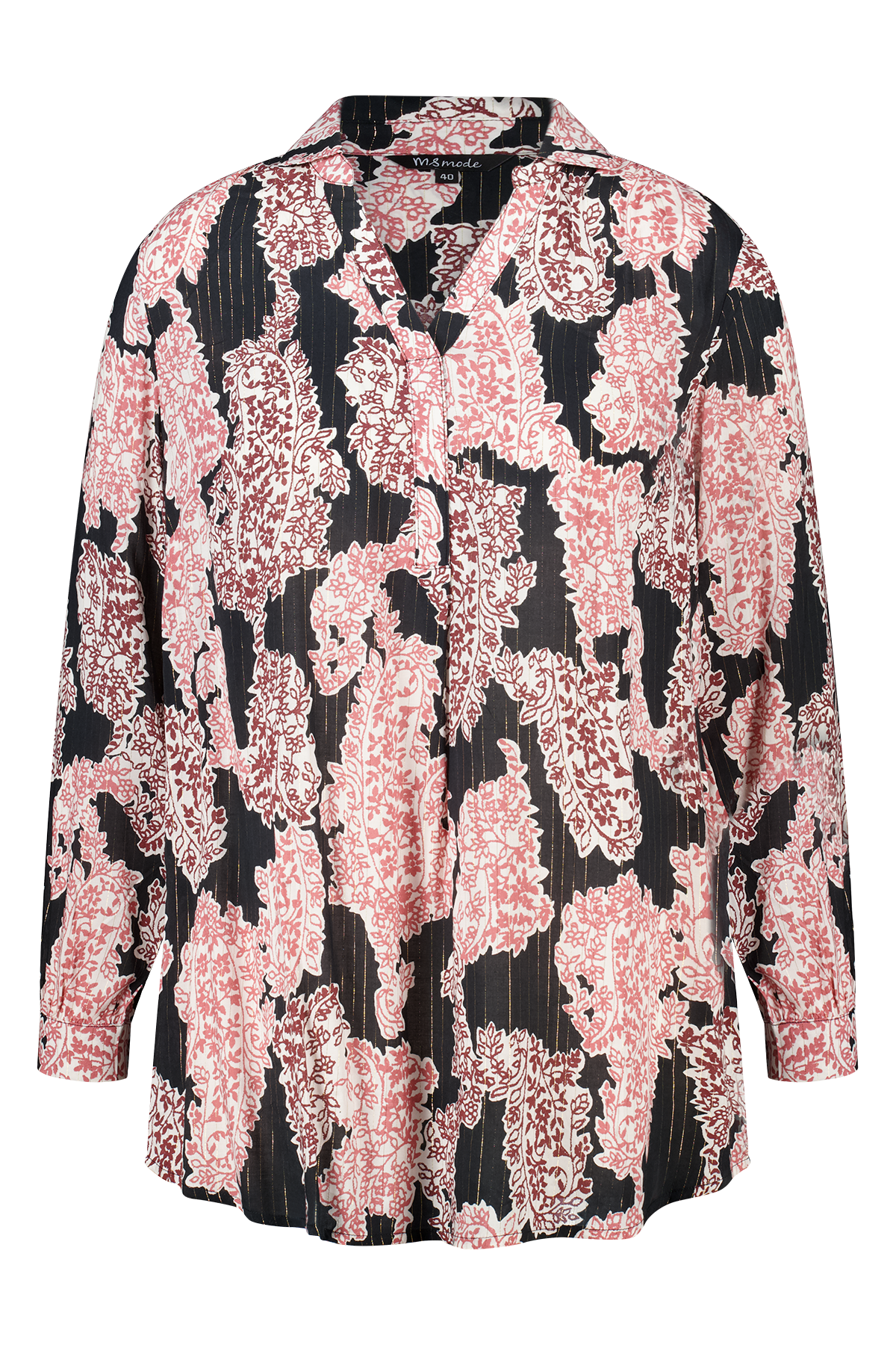 Blouse met print Multi Bessen rood