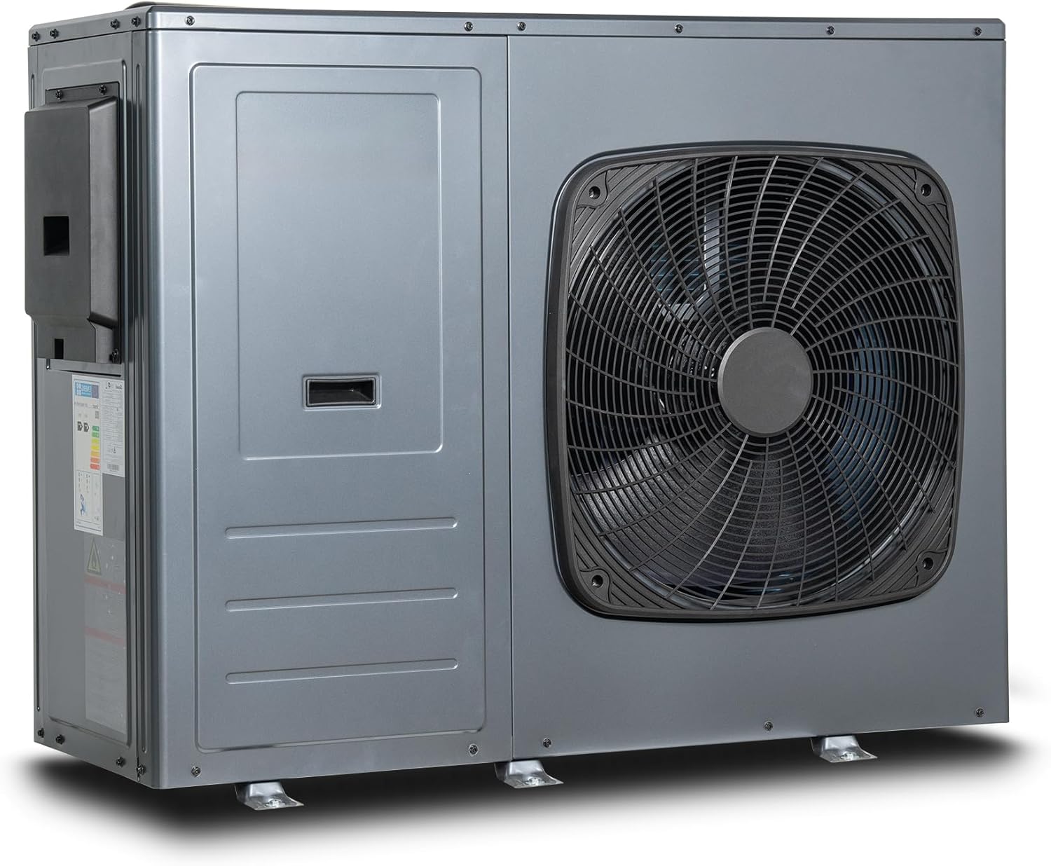 Smad R290 A+++ Inverter Luft Wärmepumpe, COP 4.8, 10KW, Kühlung, Warmwasser, Heizung, monoblock, Wifi, 220-240V 50Hz, Frostschutz, Silent-Modus, elektrische Zusatzheizung