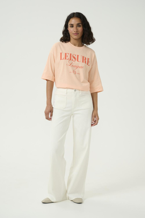 Kaffe witte dames broek