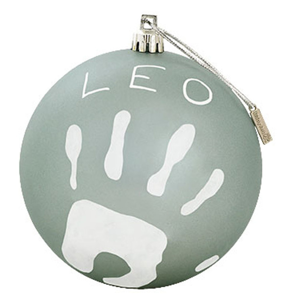 Boule de Noël personnalisable Argent - BABY ART