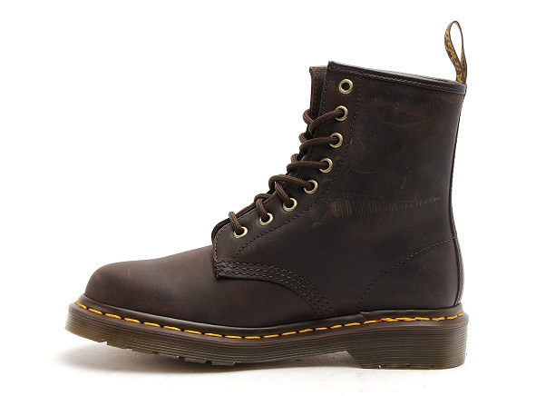 Dr martens boots bottine plates femme 1460 gaucho marron