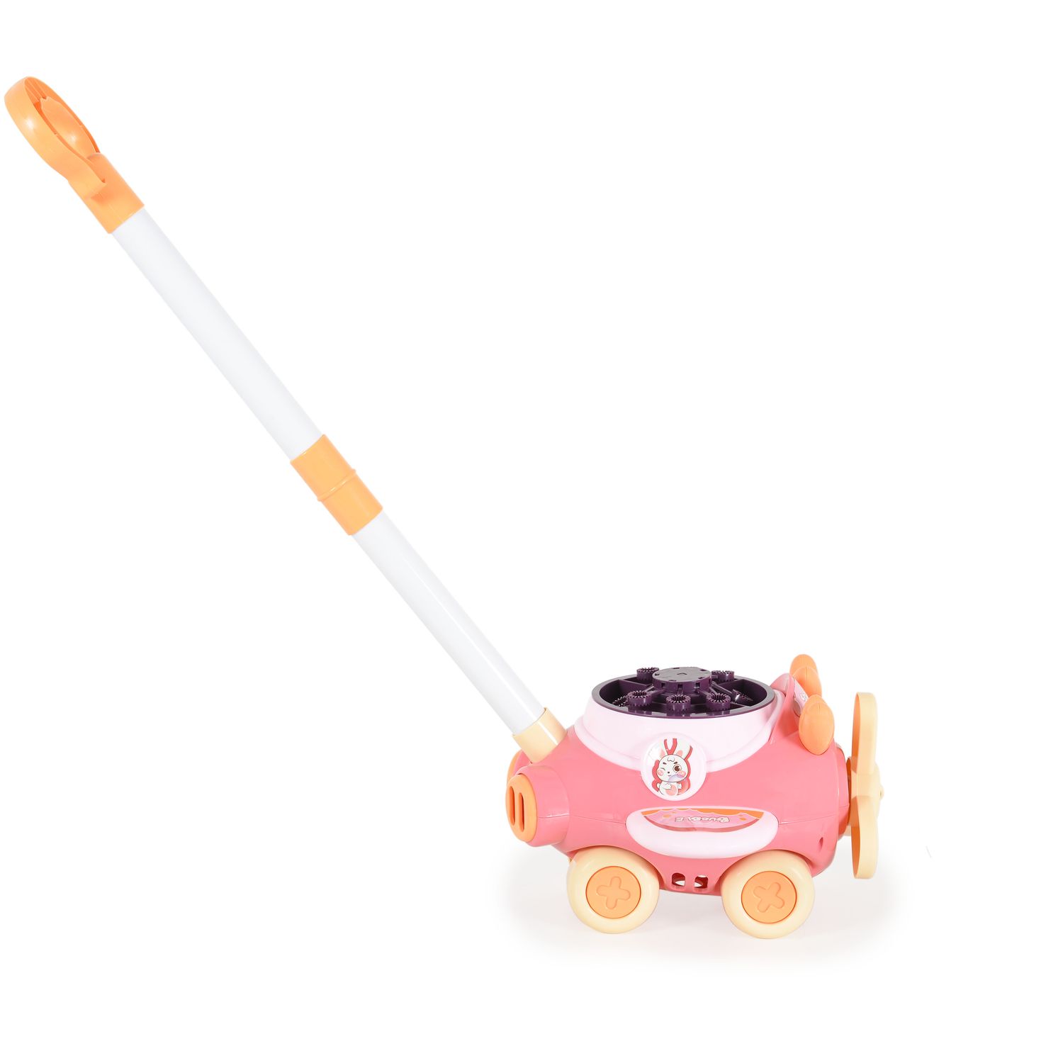 Moni Schiebespielzeug Flugzeug Seifenblasen, für drin und draußen, Höhe 46,5 cm rosa