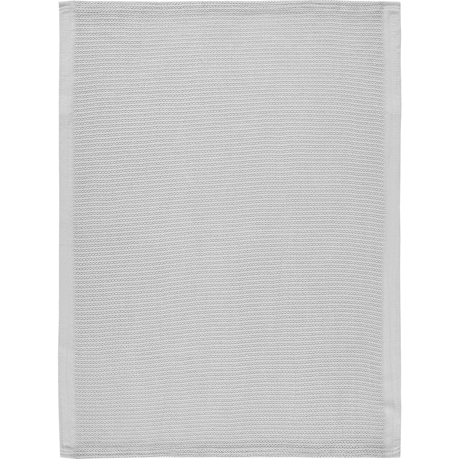 Alvi® Strickdecke Piqué grau 75 x 100 cm