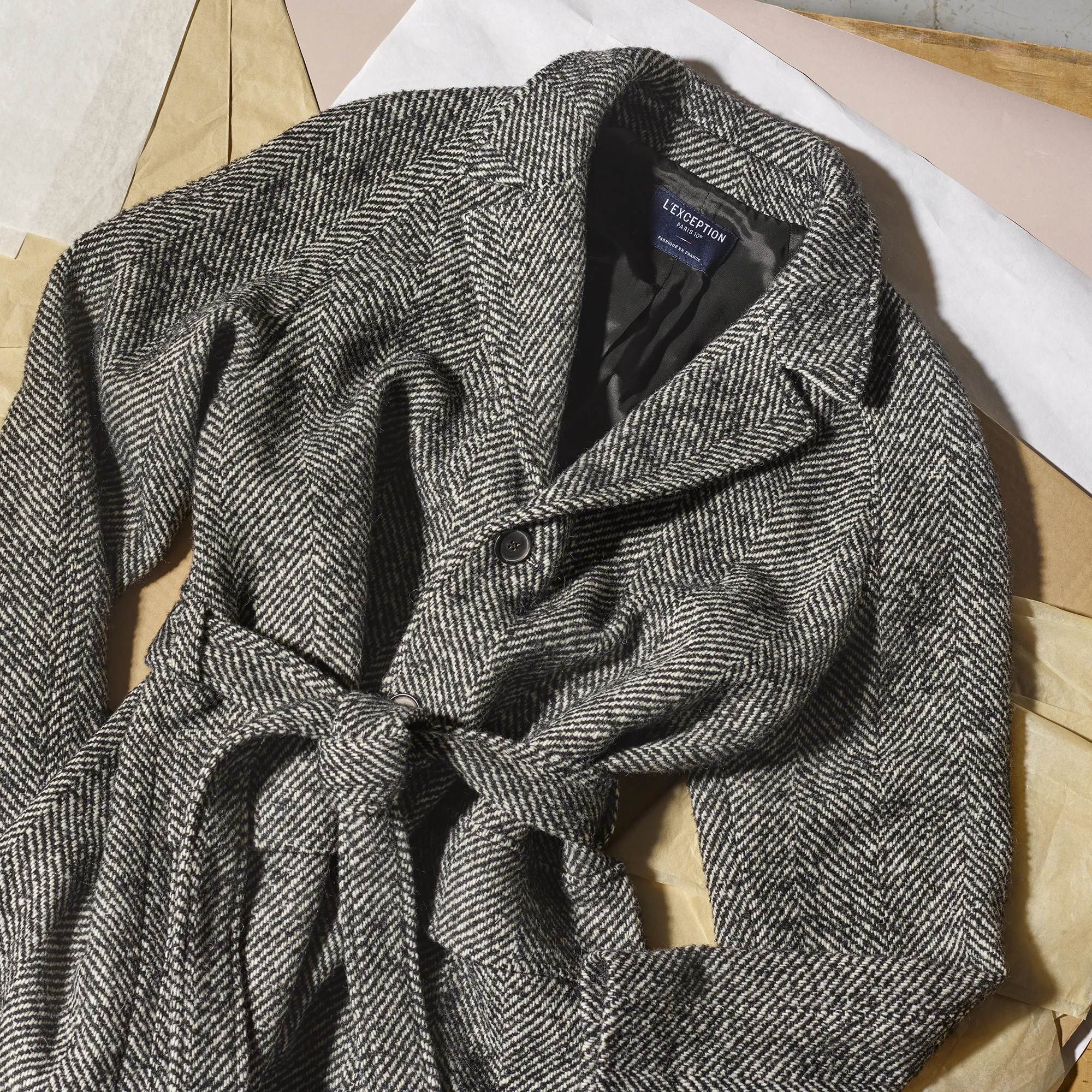Pardessus oversize en chevron L'Exception Paris