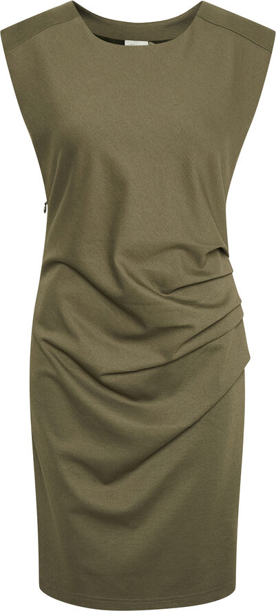 Kaffe India Round-Neck Dress Grape leaf