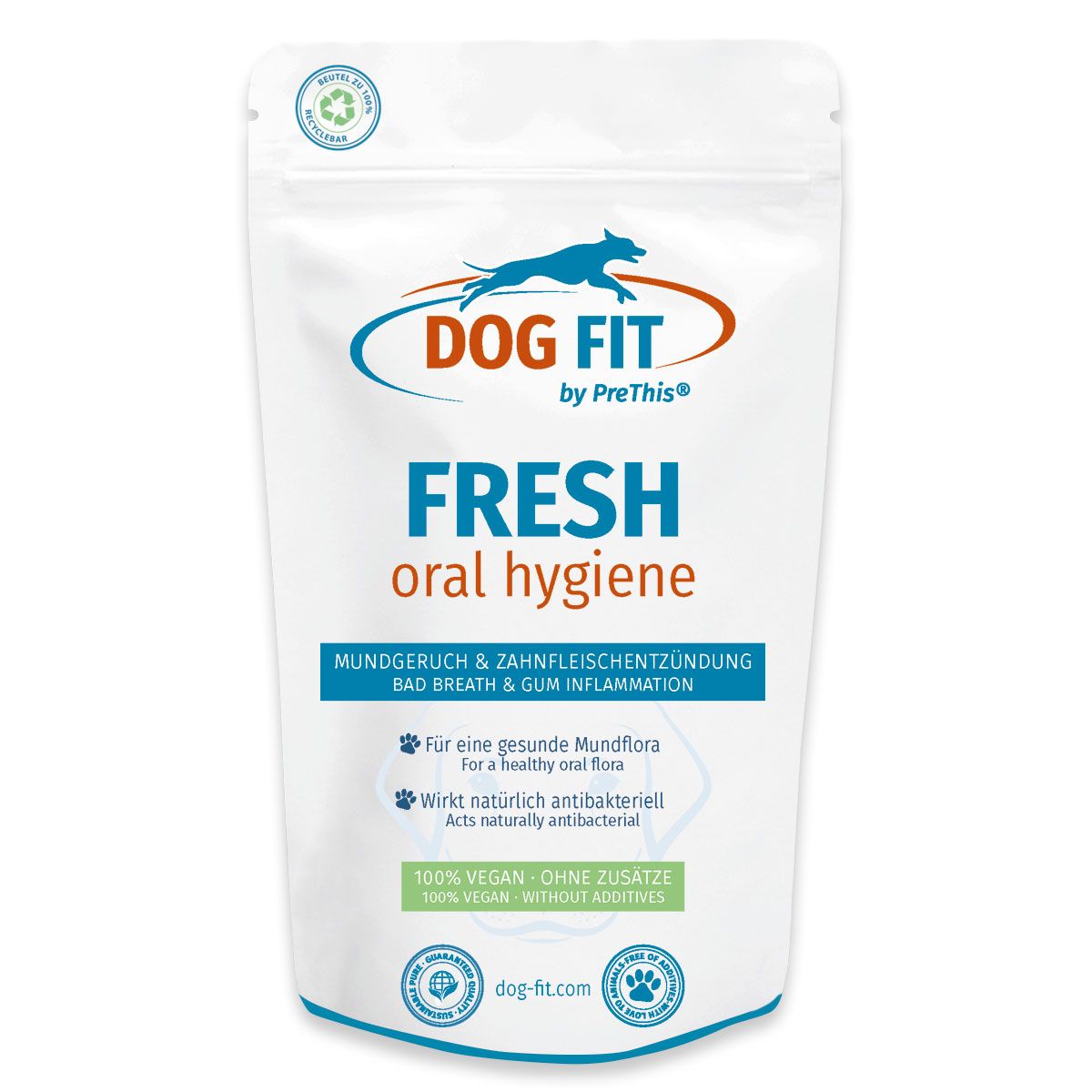 DOG FIT by PreThis® FRESH gegen Maulgeruch und Zahnfleischentzündung bei Hunden
