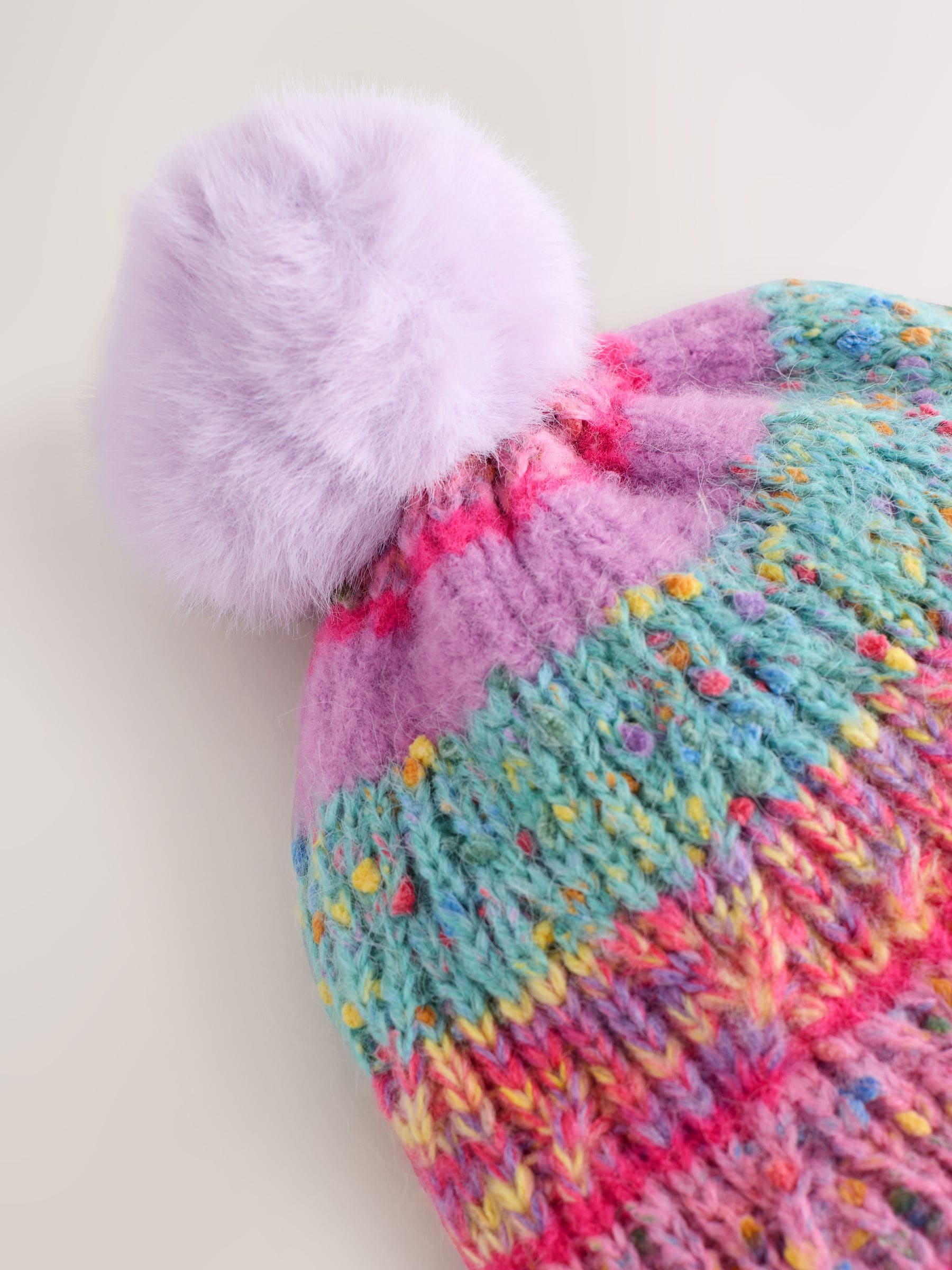 Roze en blauw - Pilotenmuts (3mnd -13jr)