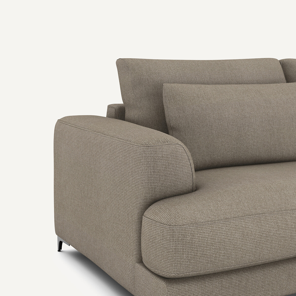 AM.PM<br>Sofá-cama de 3 lugares com textura em linho viscose, Marsile