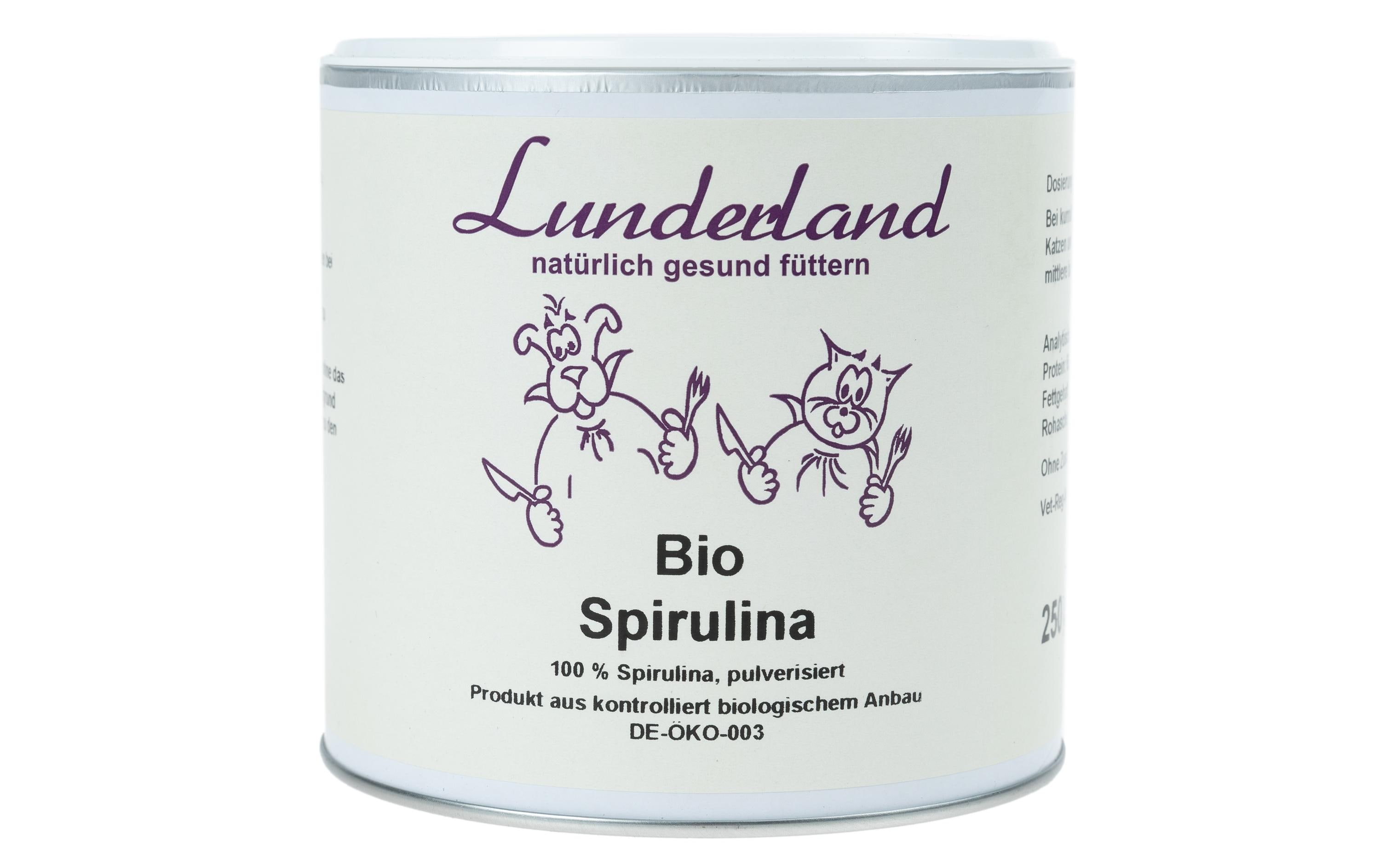 Hunde-Nahrungsergänzung Bio-Spirulina, 250 gErgänzungsfuttermittel für Hunde und Katzen
