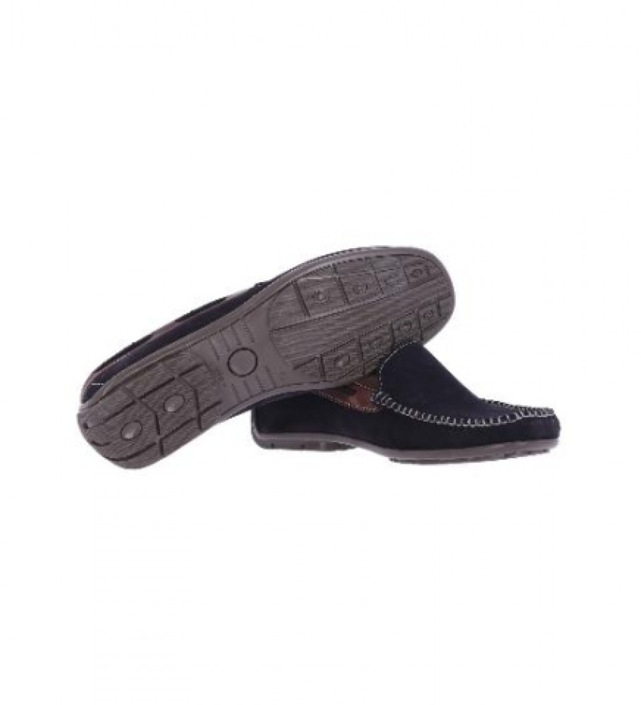 Chiko10 Rayder 2006 Mocassins de couro azul marinho