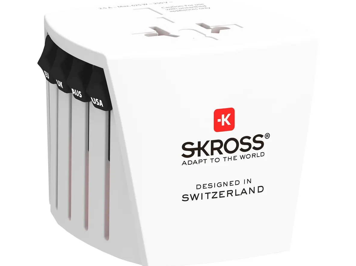 World Travel Reise Adapter Ladegerät Micro CH-Version EU / UK / USA / Japan / Australien / China (1.102510) - Weiss