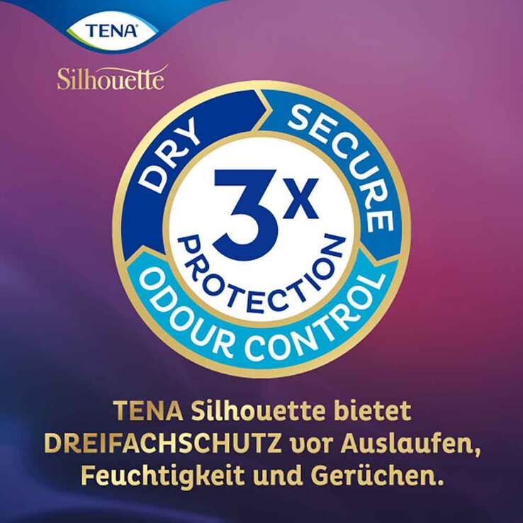 TENA® Silhouette NOIR Mini Einlagen bei Inkontinenz, 6X18 St