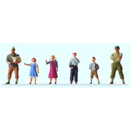 Preiser 10613 HO US-Soldaten mit Kindern