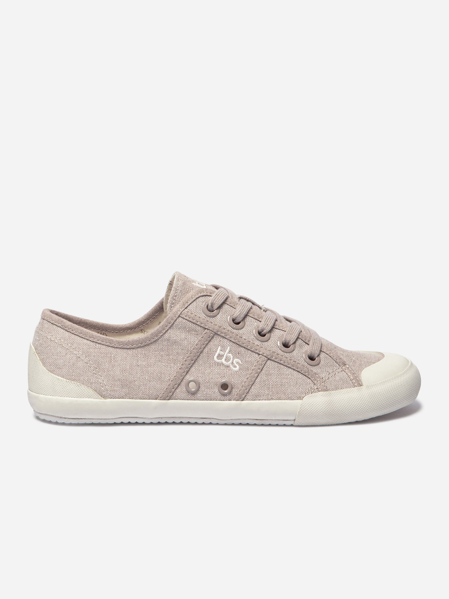 Tennis en Toile Femme Beige