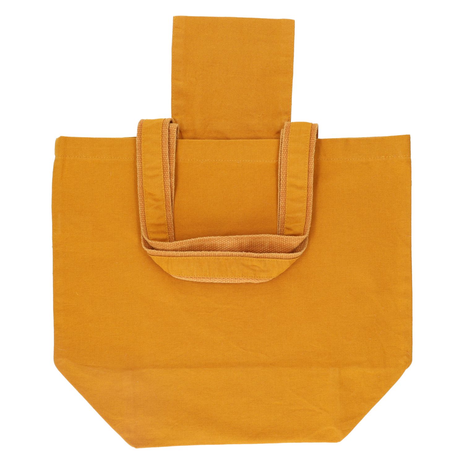Shopper, bio-katoen, honinggeel, 45 x 37 x 19 cm