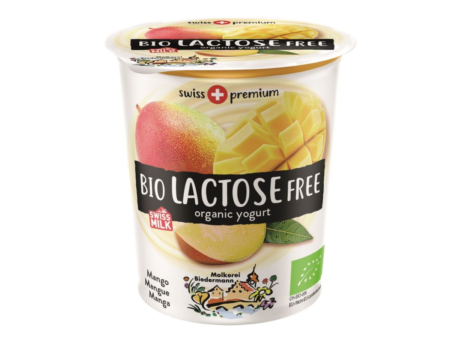 IOGURTE MANGA BIEDERMANN SEM LACTOSE BIO 200G