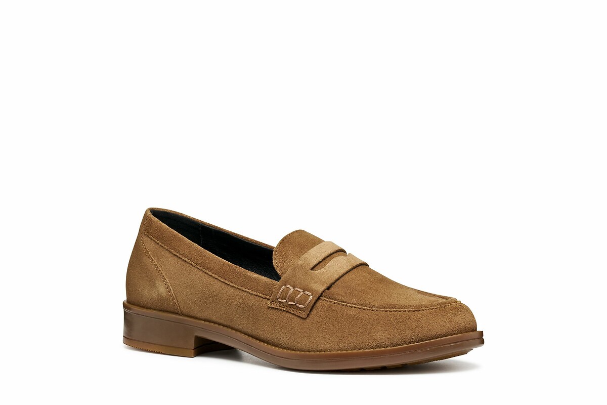 GEOX<br>Mocassins de camurça, respiráveis, Jaylon