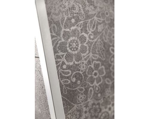 Kunststof paneel G x Wand+ Grijze Bloem 900 x 450 x 5 mm