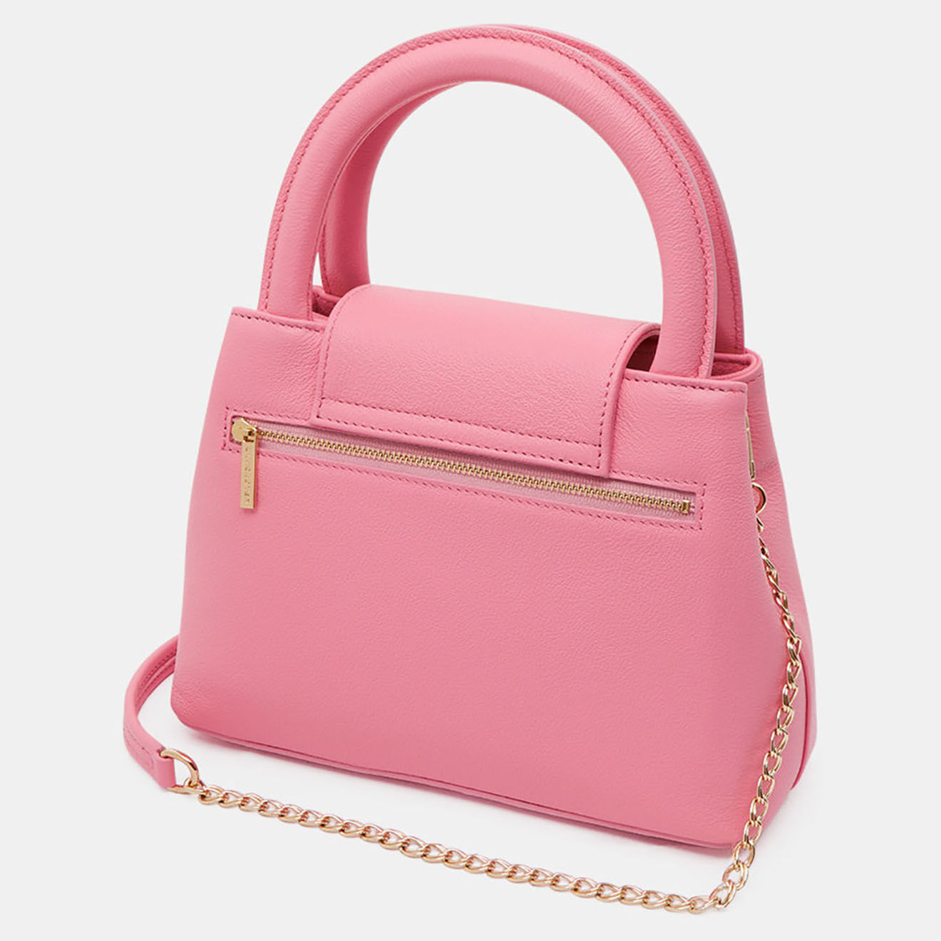 Lancaster Sac porté main Carla rose 17x9x24 cm