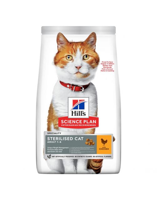 Hill's Feline Adult Sterilised Cat Kip - Kattenvoer