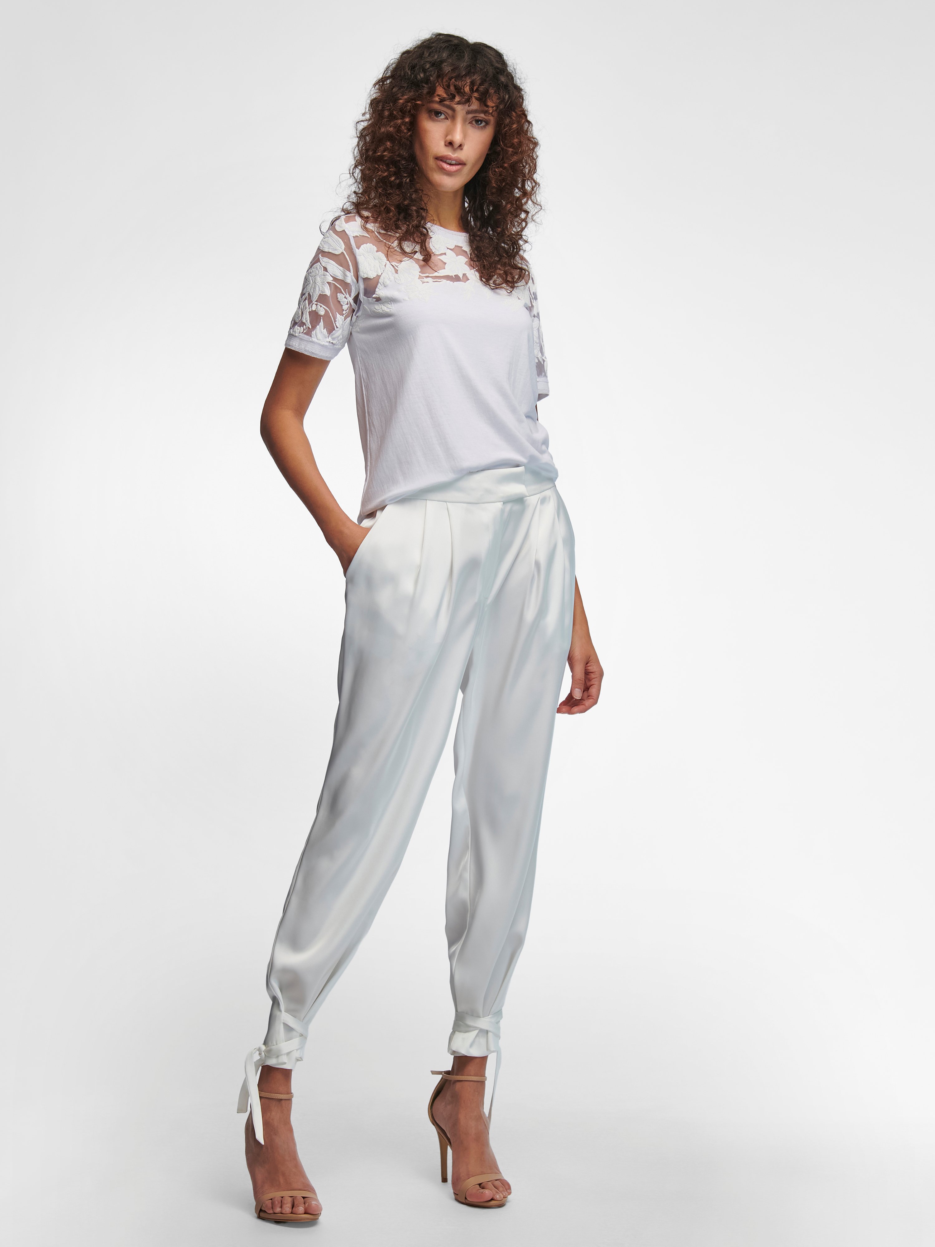 Rundhals-Shirt mit 1/2-Arm