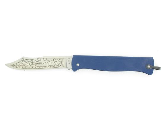 Douk Douk 200 Inox - Manche Acier Couleur BLEU Couteau de poche Le Thiers par Cognet Douk Douk