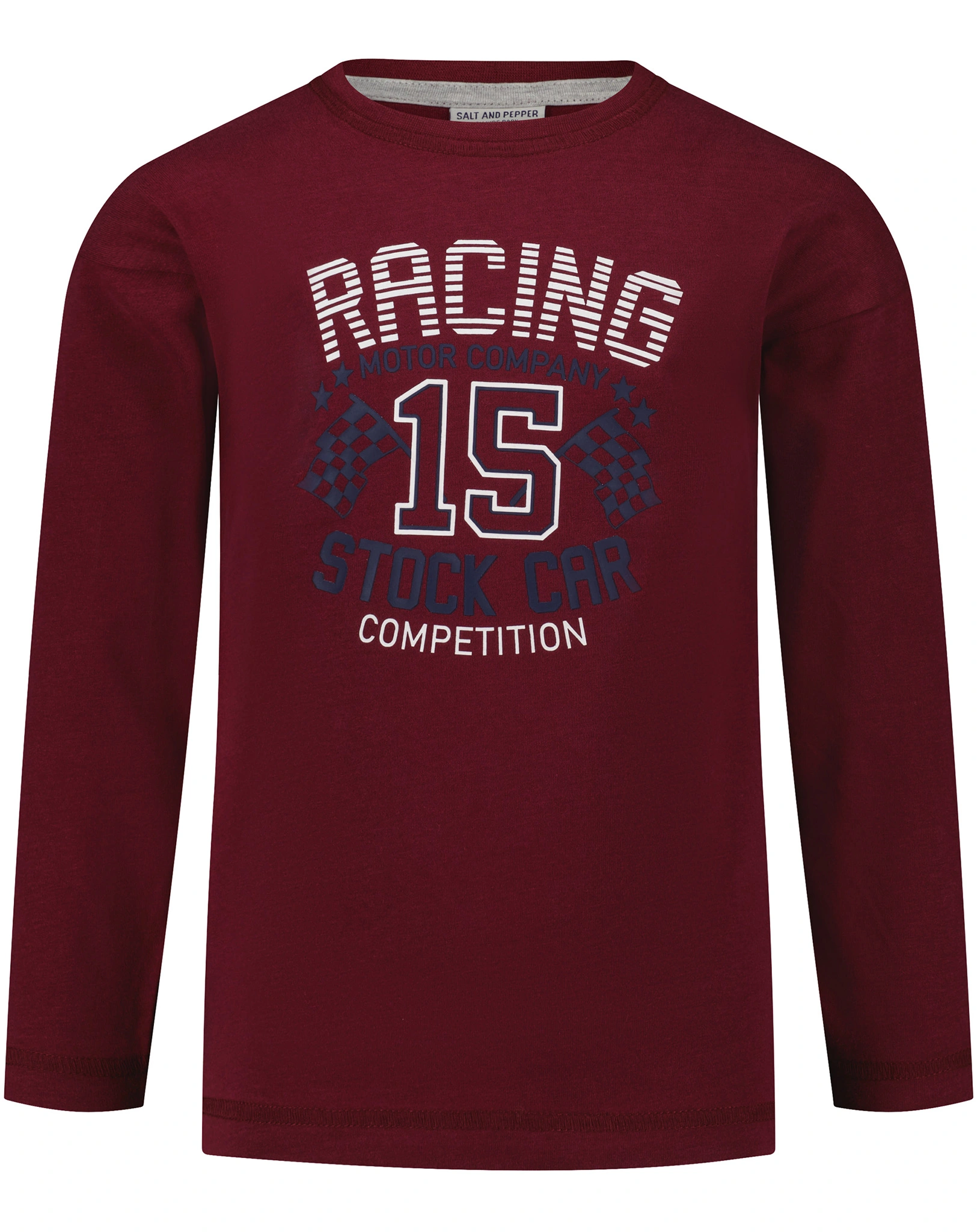 Langarmshirt ATHLETIC - RACING in deep red
