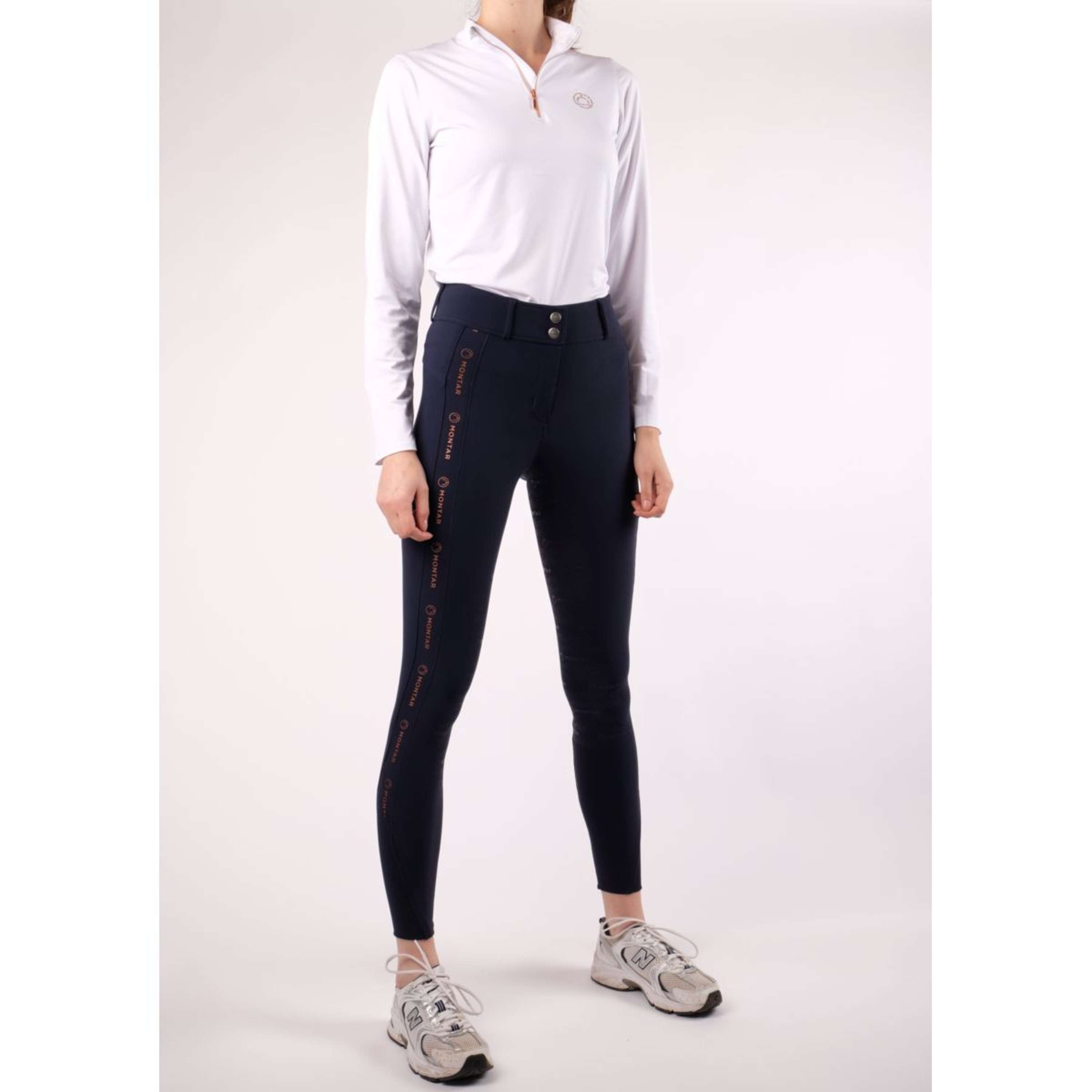 Montar Shirt Everly Rosegold Lange Mouwen Wit