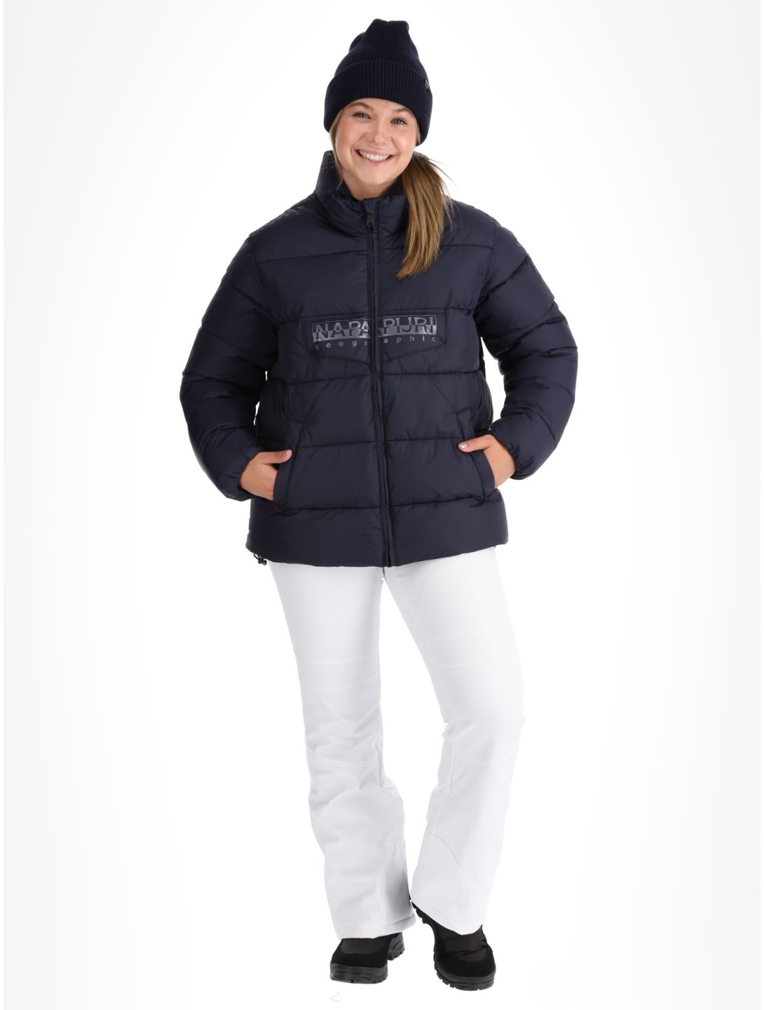Puffer open W ski-jas dames