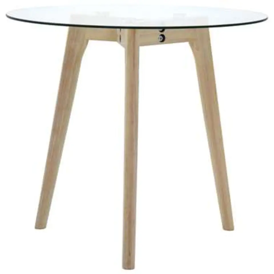 vidaXL - Bijzettafel - Transparent - Glas
