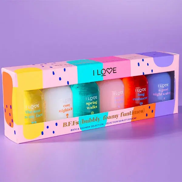 I LOVE Coffret 6 Mini Gels Douche