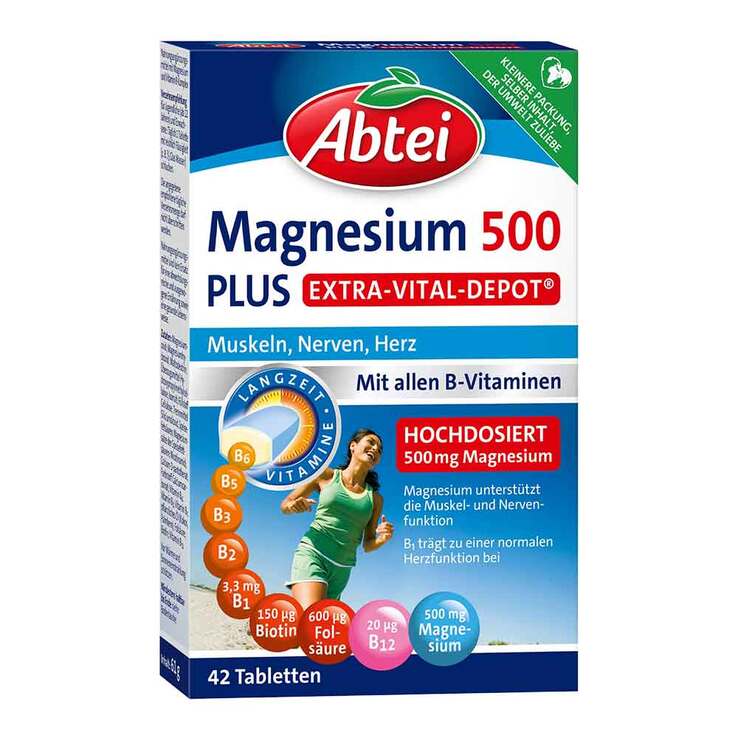 Abtei Magnesium 500 Plus Tabletten, 42 St