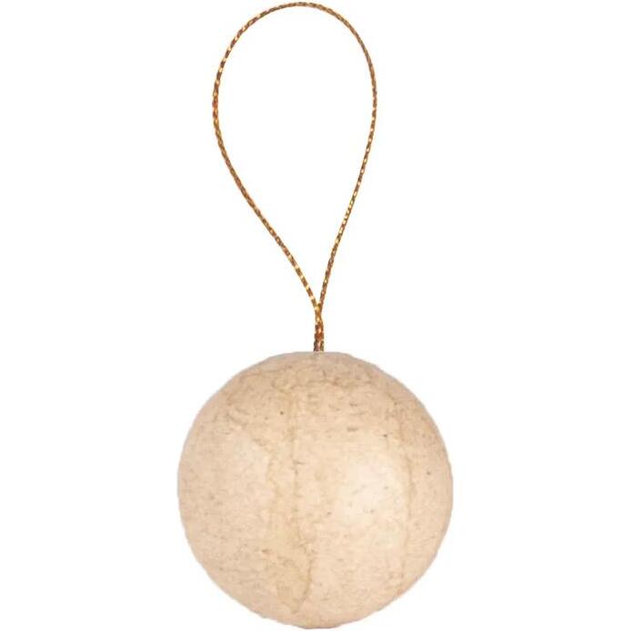 Pack de 10 petites boules à suspendre - Kraft