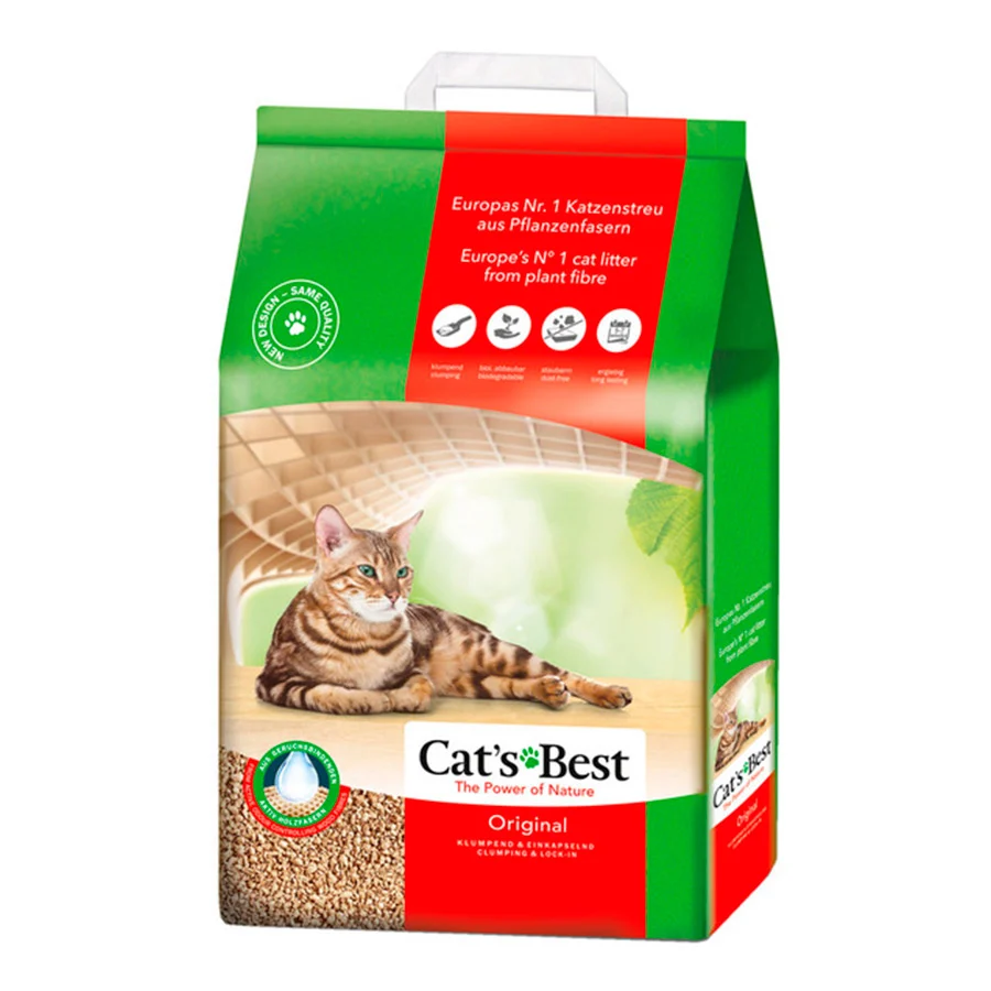 Forro de cama vegetal original Cat's Best para gatos