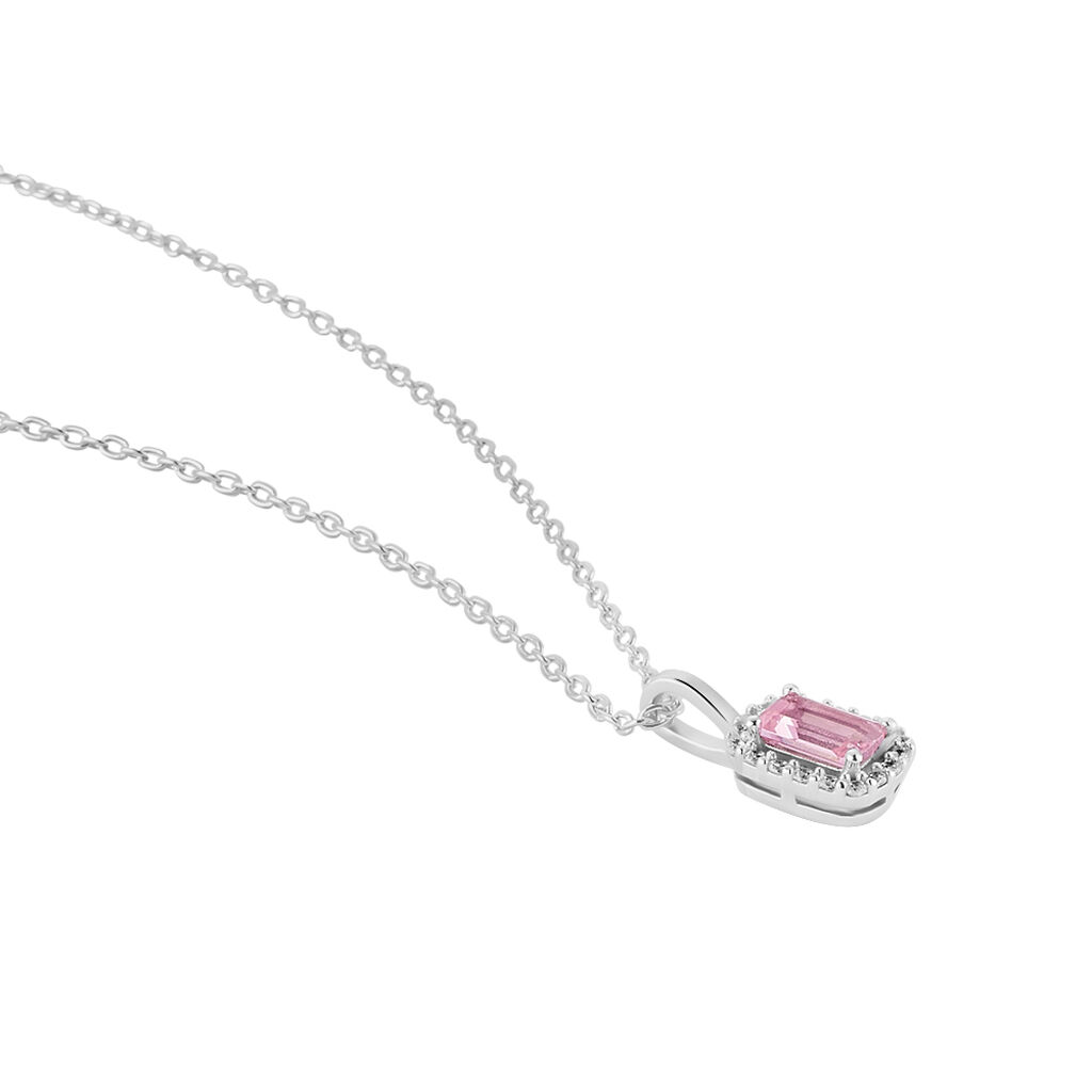 Collier Aladin Argent Blanc Oxyde De Zirconium