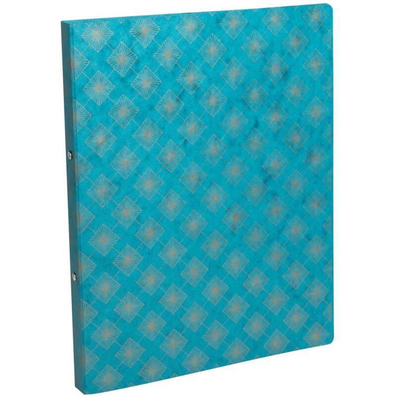 Classeur souple 2 anneaux 15mm carte lustrée Néo Déco - Couleurs assorties