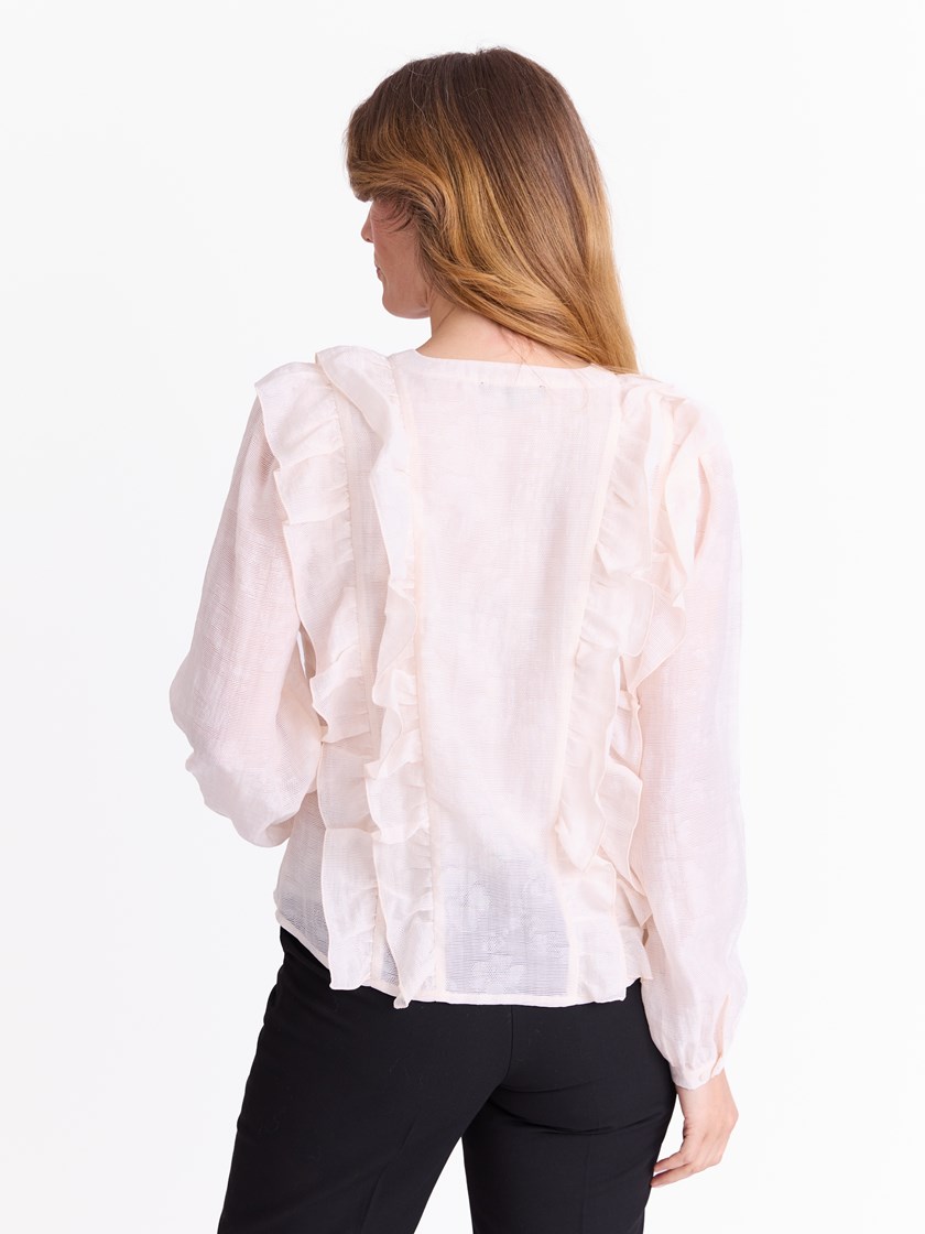 Anine bluse White Sand