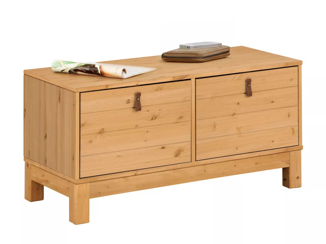 Ella | Banc avec 2 portes en pin