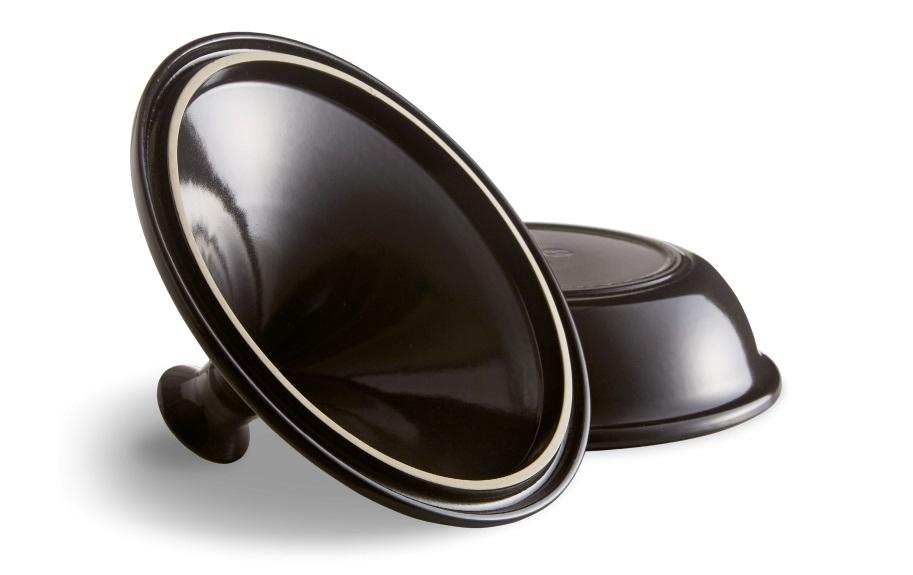 Tajinetopf Fusain 32 cm, Schwarz<br>Marokkanischer Schmortopf