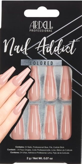 ARDELL Nail Addict Colored<br>28 Stück, Nude Pink