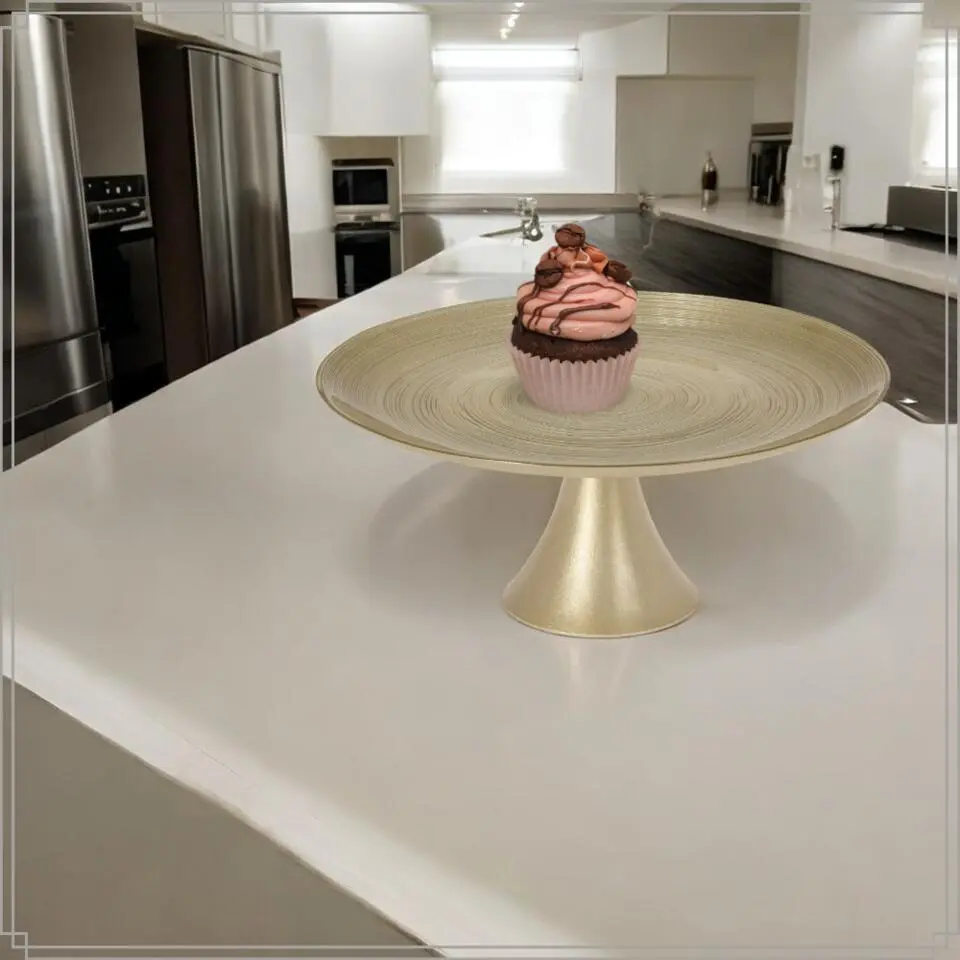 OTIX Taartplateau met Voet Goud 28cm