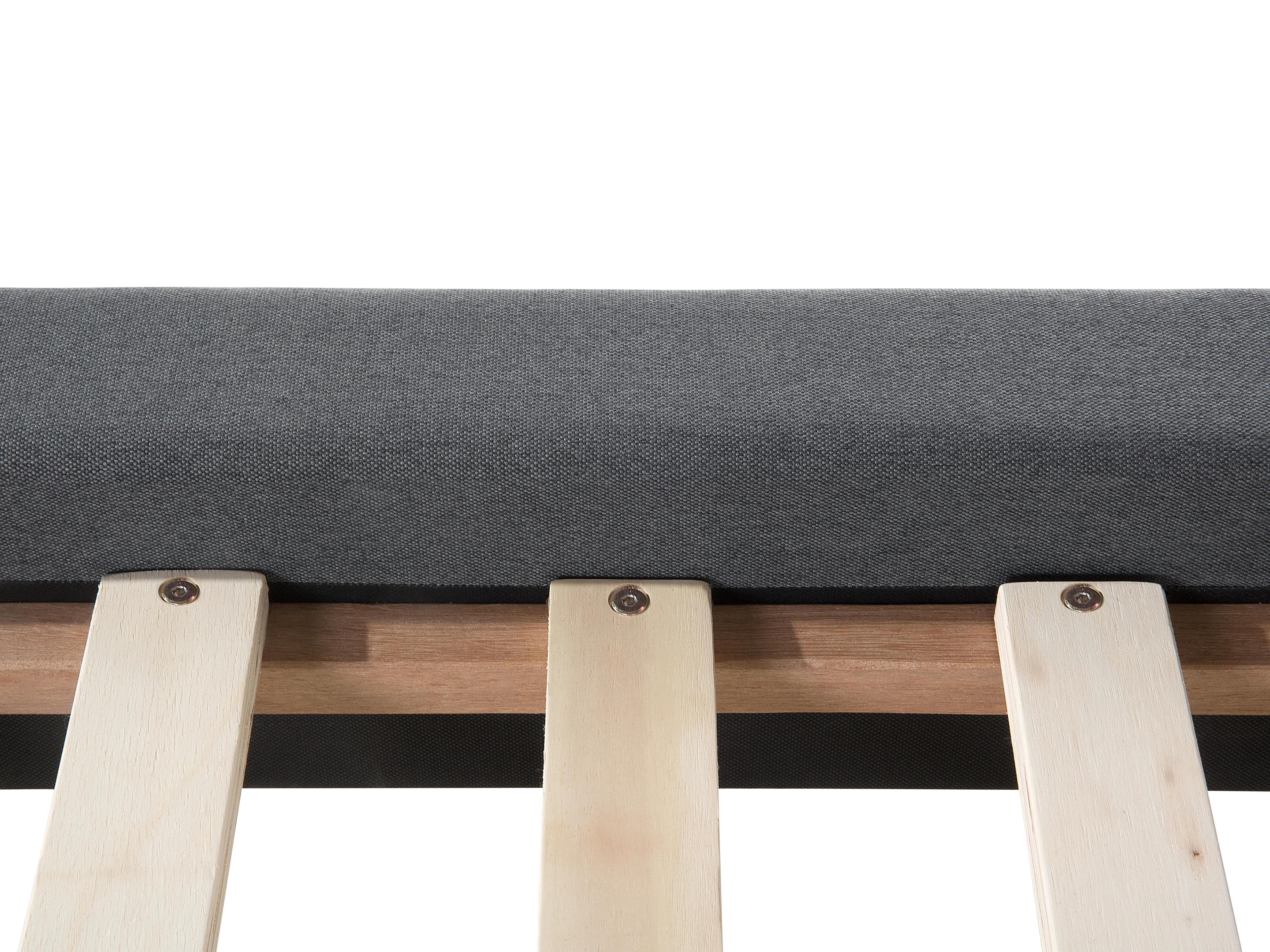 Bed Stof VIENNE 180 x 200 cm Grijs