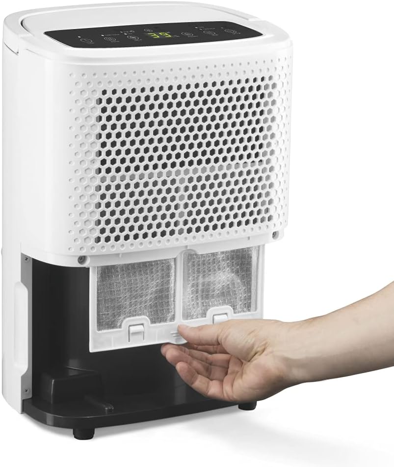 TROTEC Raumentfeuchter elektrisch TTK 26 E – Leistung 10 L/Tag – Fläche 15 m² / 37 m³ – Entfeuchtungsgerät mit Autoabschaltung