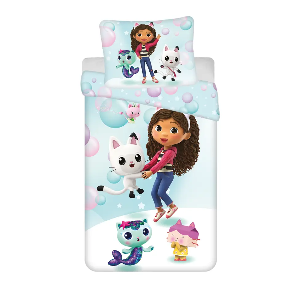 Gabby's Dollhouse Dekbedovertrek Bubbles - 140 x 200 cm - Polyester