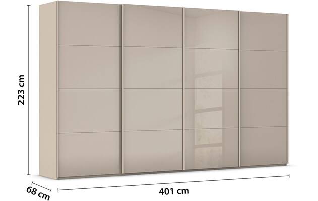 Kledingkast Finca Glans Glas