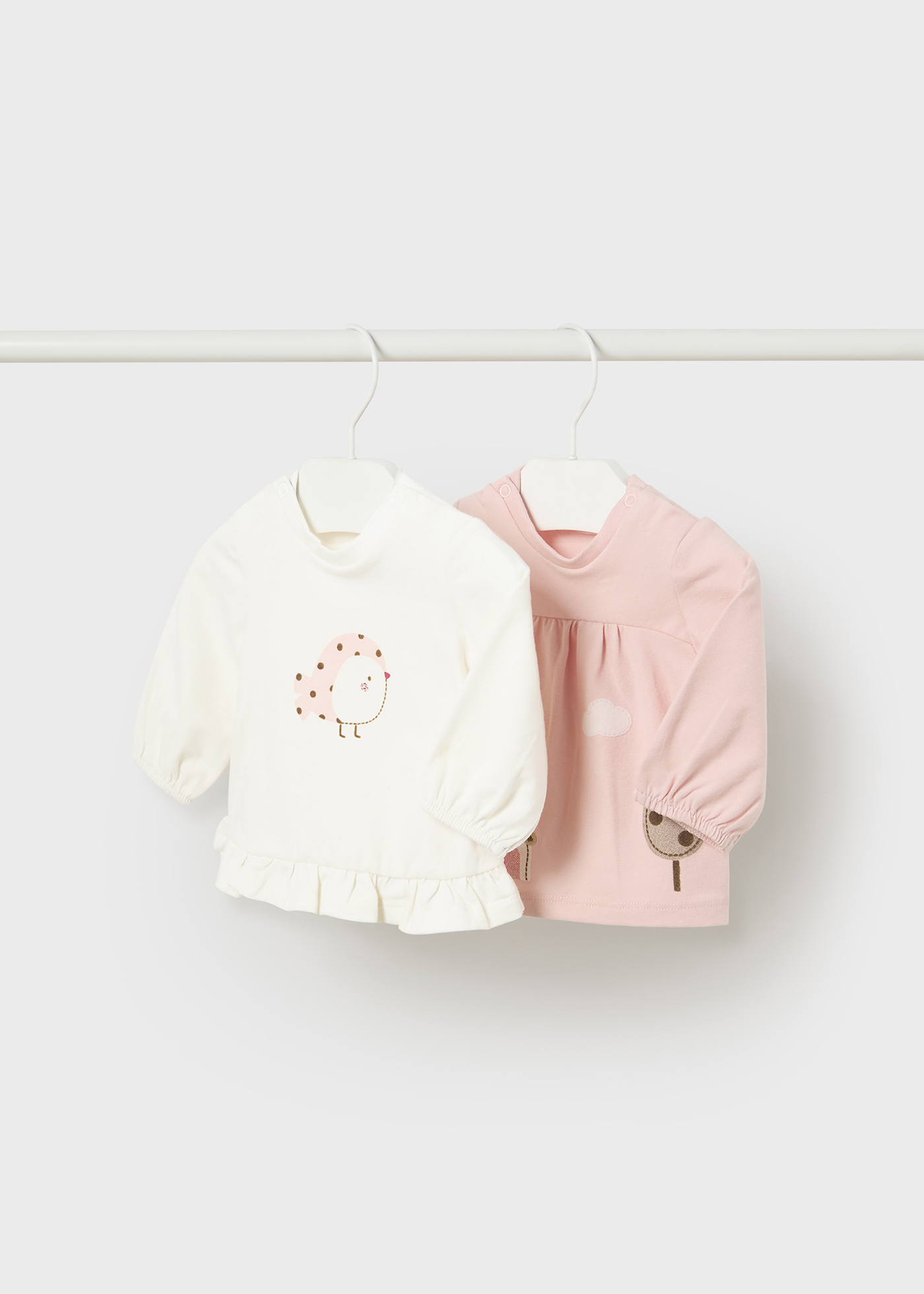 Conjunto de 2 camisetas Better Cotton para recém-nascidos