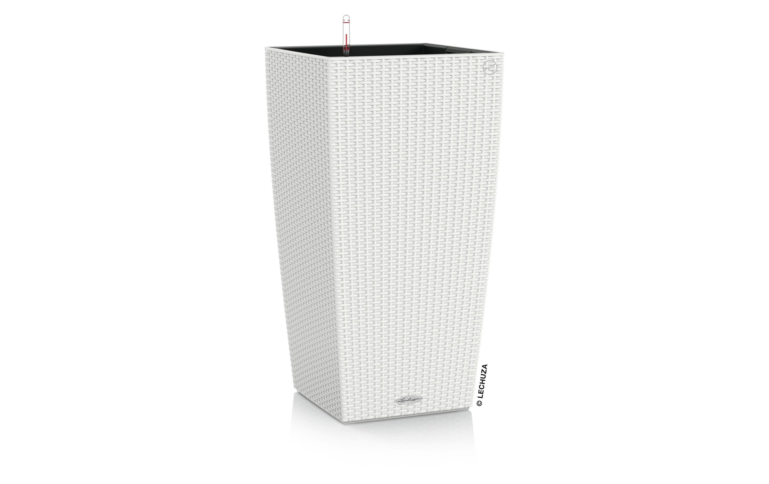 Blumentopf Cubico Cottage 40 Weiss<br>Pflanzengefäss, weiss