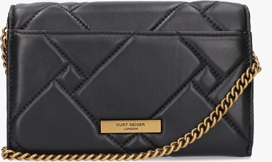 KURT GEIGER LONDON zwarte kurt geiger london portemonnee kensington quilt wallet